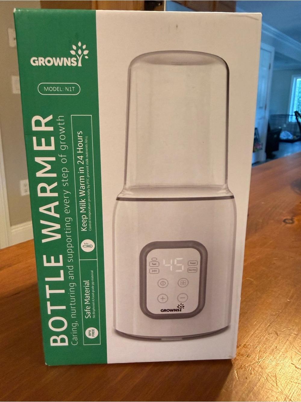 GROWNSY White Electric Bottle Warmer for Kids